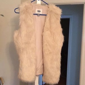 Faux fur vest